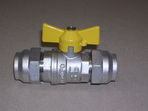 T Handle compression ball valve AGA approved